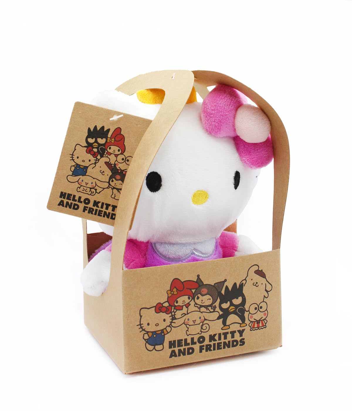 Joy Toy - Hello Kitty Principessa peluche 14 cm in borsettina di cartone