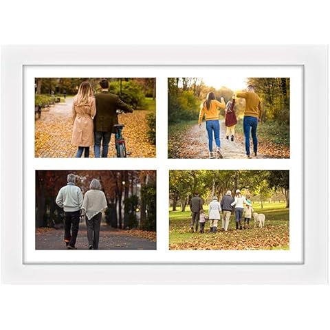 White 4 Aperture 4x6 Photo Frame Cover