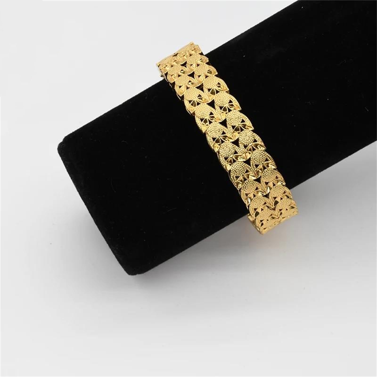 LLXYWJ Bracciale Rigido Regolabile da Donna Color Oro Largo 13 mm, caratterizzato da Un Polsino in Stile Designer per Una Dichiarazione di gioielleria Bohémien