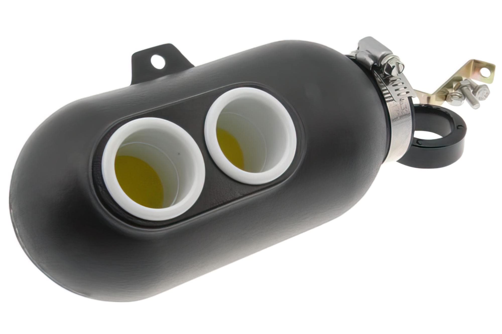 Airbox (Filtro dell' aria Box) Moto Force Racing, raggio collegamento 28/35/50 mm, Nero