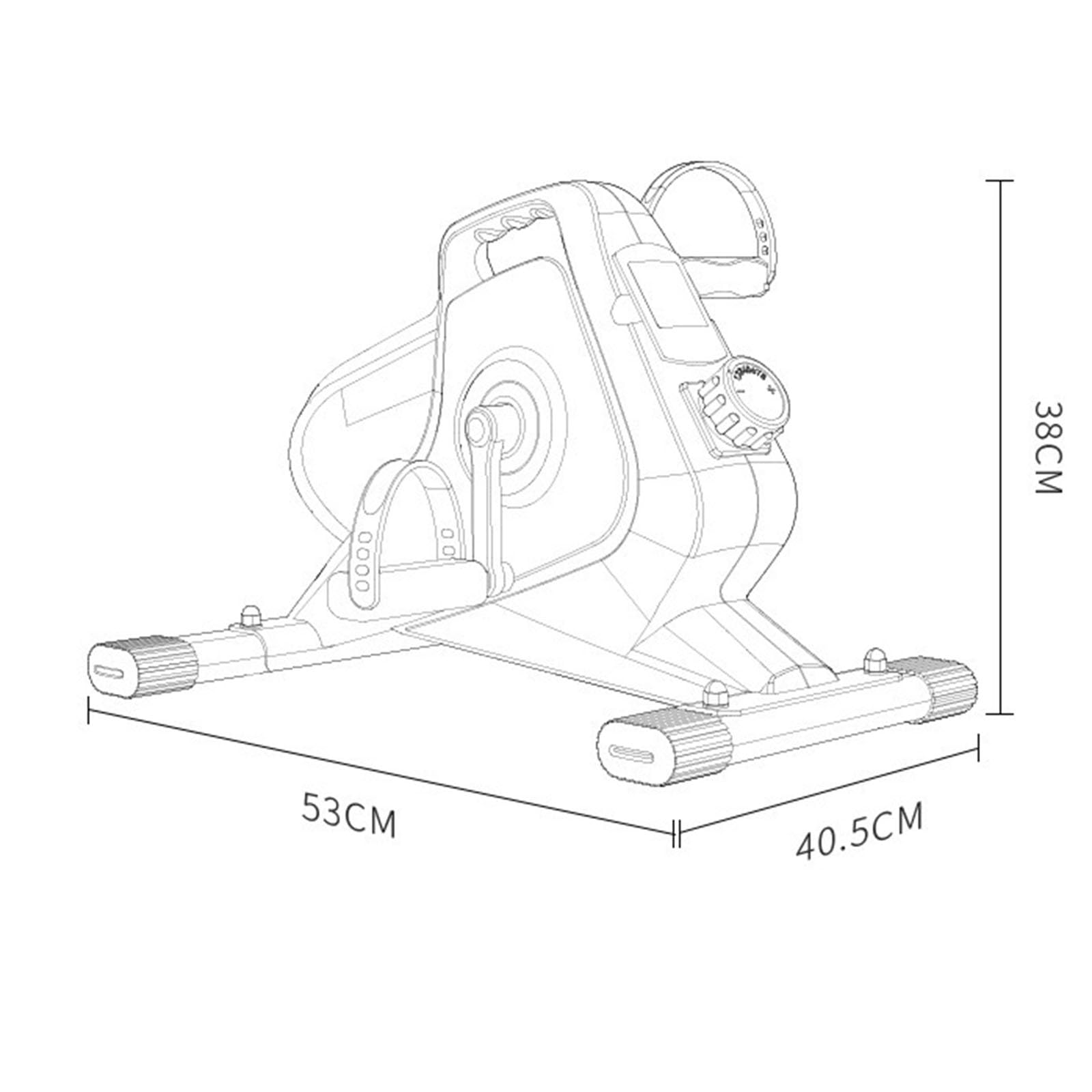 Máquina de paso con ocho ajustes de velocidad, pantalla HD multifunción, volante silencioso y estructura estable, compañero de fitness ideal para entrenamientos familiares