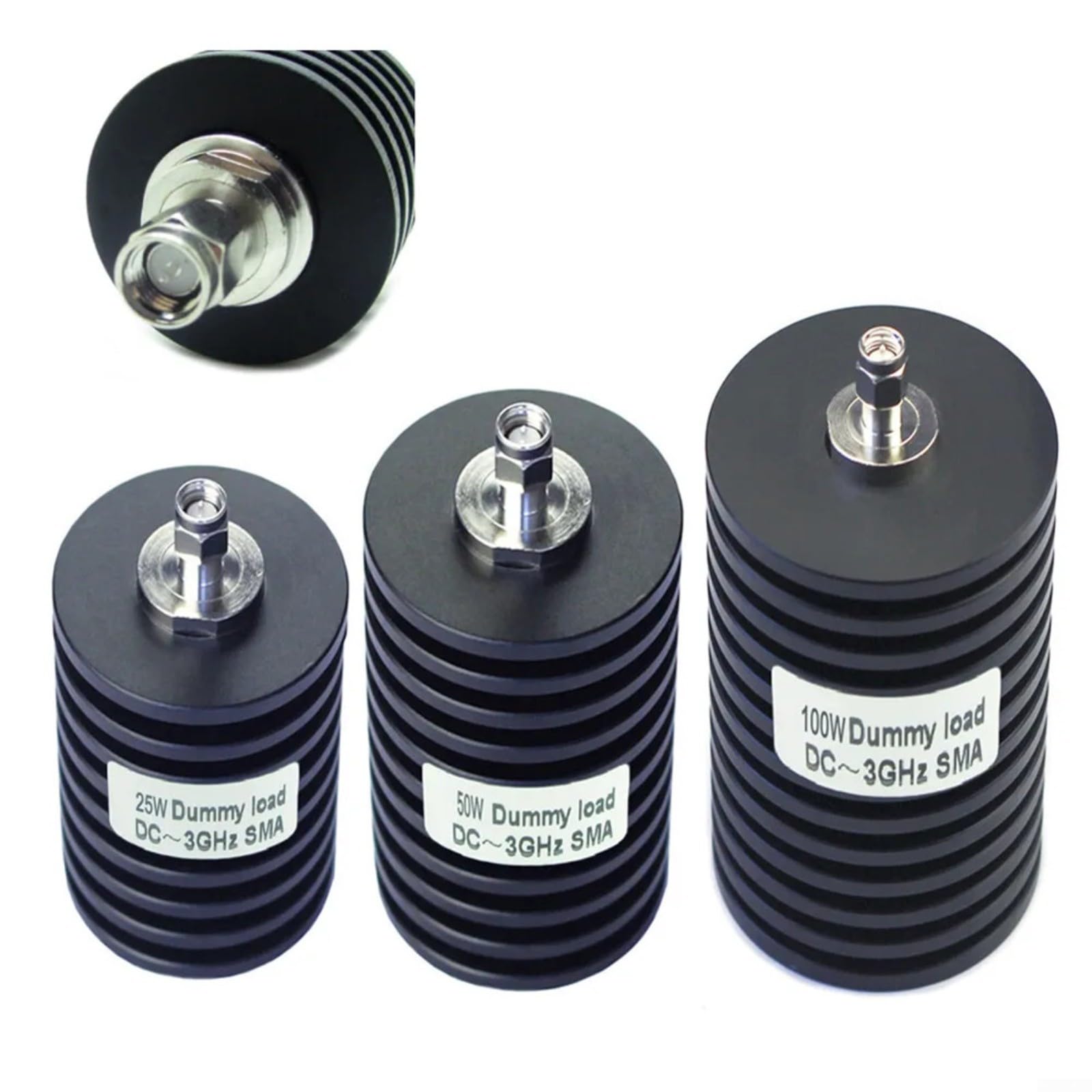 RF Koaxial Dummy Last Widerstand SMA Stecker Stecker Stecker 5-100 W 50 Ω DC-3 GHz rund(50W)