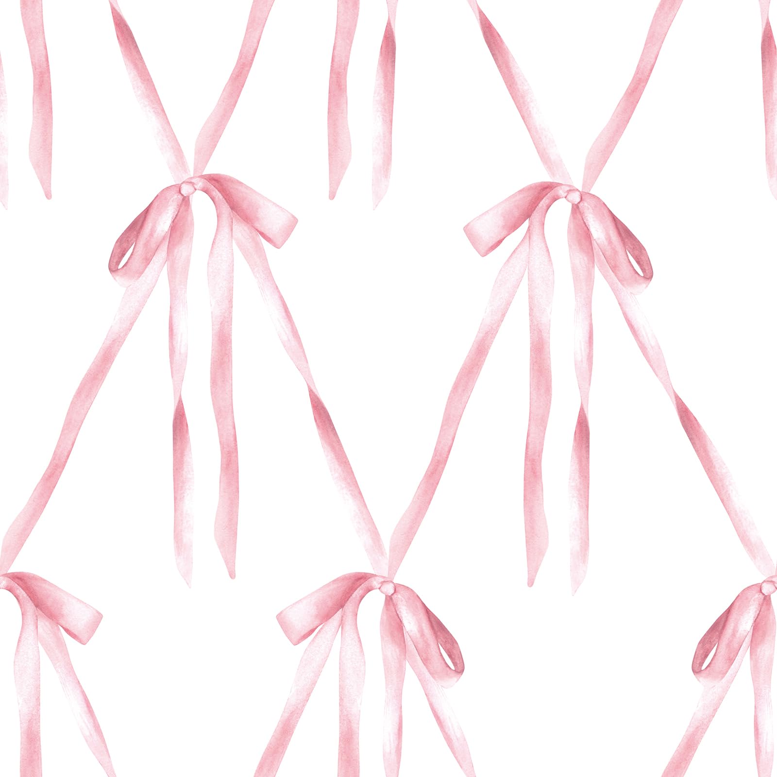 Papier peint à nœud rose pour une décoration douce et cosy