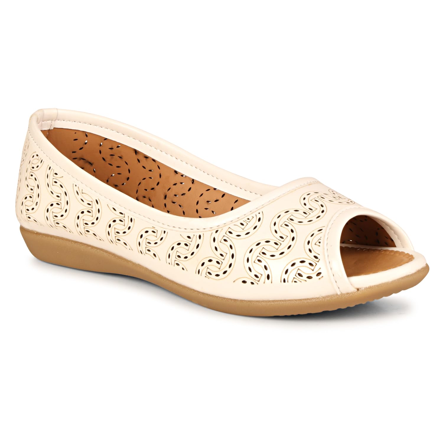 Footshez Womens Casual Bellies | Office Wear Footwear for Women-F618 (White, 3) (B0D6WGDLL3) Amazon Price History, Amazon Price Tracker