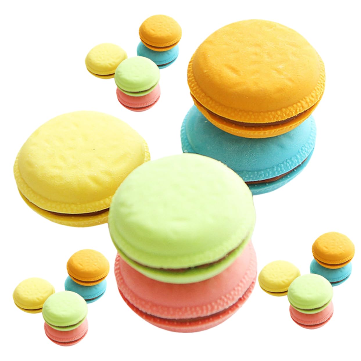 SHINEOFI 3 Set Gomma Macaron Pennarelli Cancellabili A Secco Expo Gomme Da Cancellare Per Puzzle Gomma Cancellare Per Cancellare Mini Gomme Da Cancellare Per La Classe 4 Scatole*3