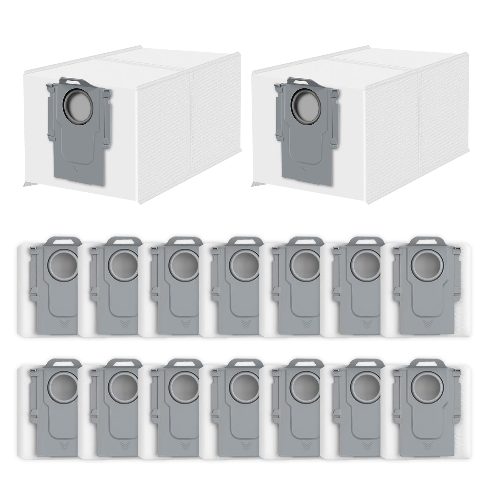 Bpbdzz 16 Stück Staubbeutel Zubehör für Roborock Saros 10R/10/QV 35S/35A/Qrevo Curv/Qrevo S5V/Q Revo/Qrevo S/Qrevo Pro/Qrevo Slim/Qrevo Maste/Qrevo Edge/S8 MaxV Ultra/QR598/QR798 zubehör