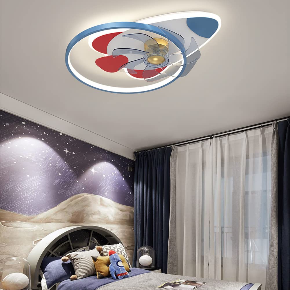 Ventilatore da soffitto con illuminazione e telecomando Dimmerabile silenzioso 112 W Lampada da soffitto moderna Plafoniera a LED per camera dei bambini Camera da letto Soggiorno Sala da pranzo,Nero