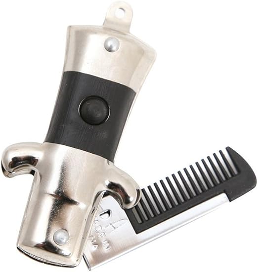 Switchblade Mustache Comb Amazon.co.uk Fashion