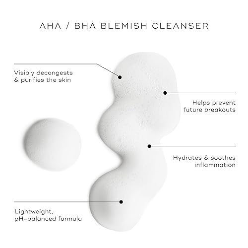 Miniatura 3 de Medik8 Espuma clarificante, limpiador facial exfoliante ligero AHA y BHA, ácido salicílico y nicacinamida, limpiador facial suave y espumoso, 5 onzas