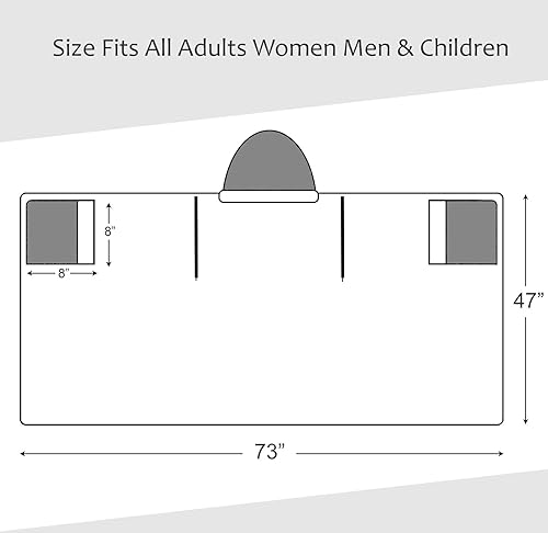 Miniatura 5 de Tirrinia Manta de sherpa con capucha y forro de sherpa, cálida y acogedora, 47 x 73 pies, manta Sherpa