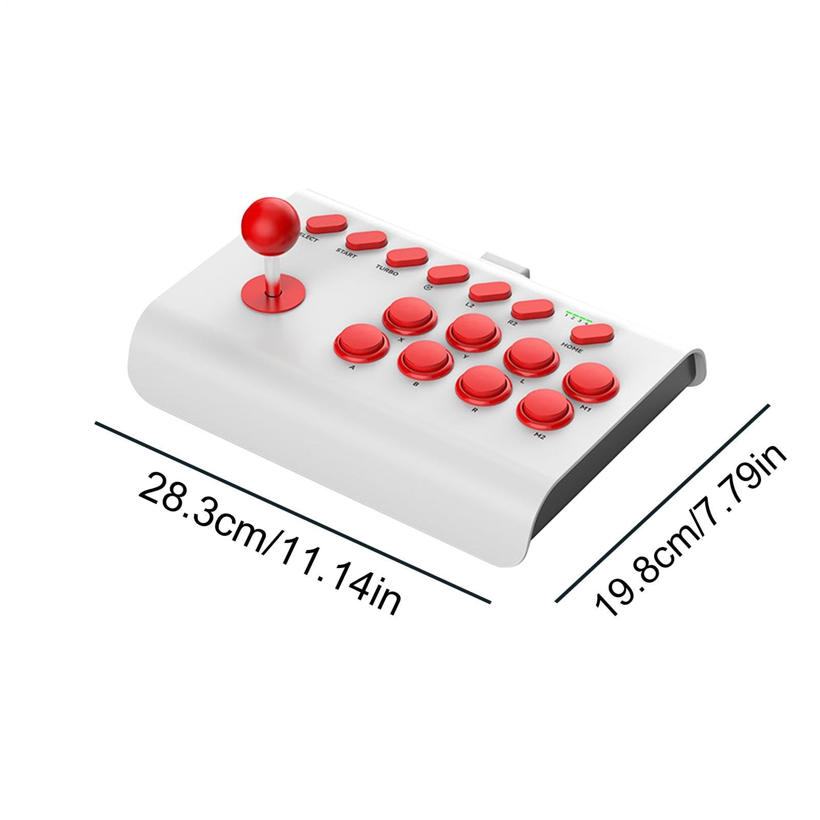 Mini Lucha Arca, Controlador Juego ArcaJoystick con Funciones | Turbo/Macro, ArcaGame Fighting Joystick para PC y Consolas Juegos Retro