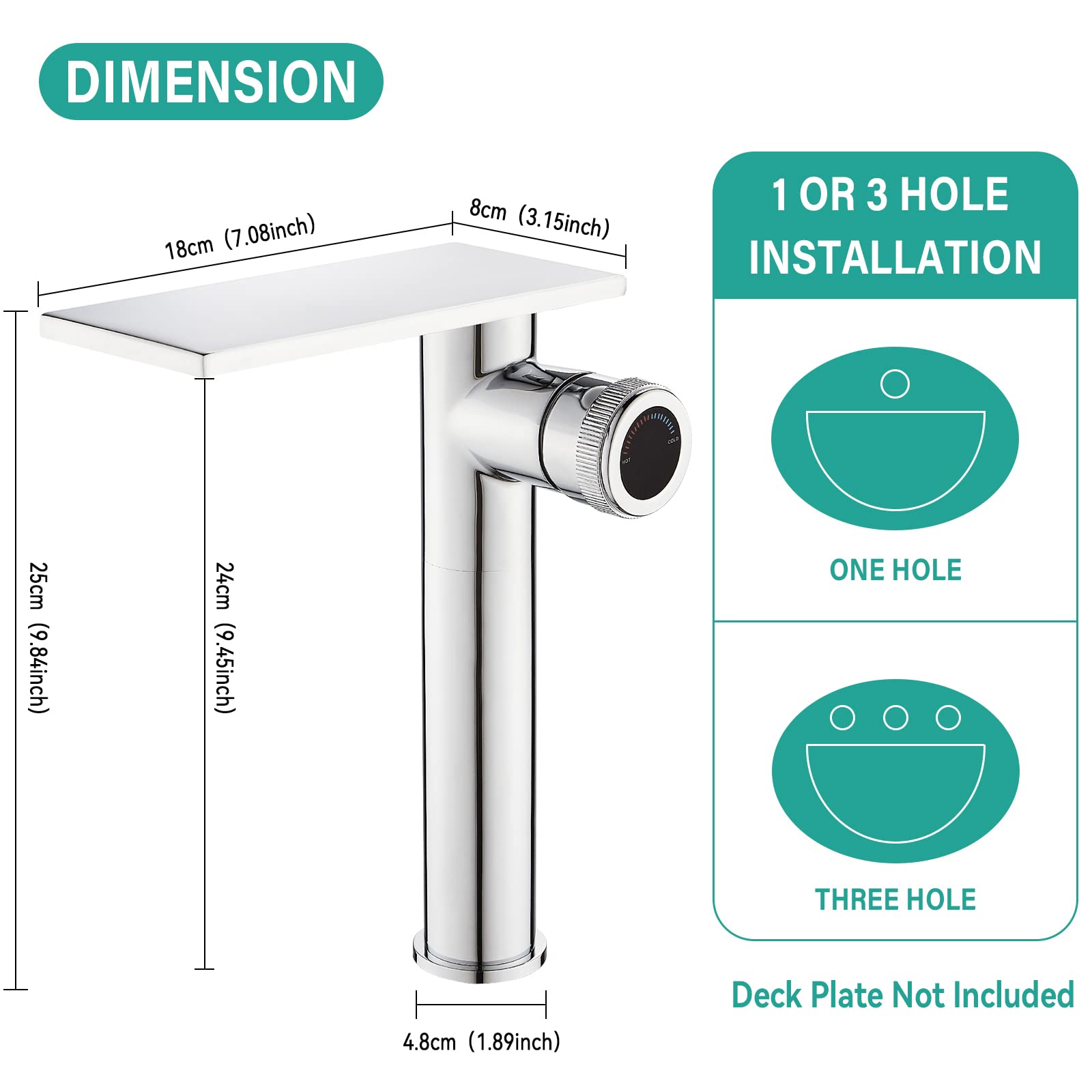 Becola Robinets D'évier De Salle De Bain Chromés, Robinets à