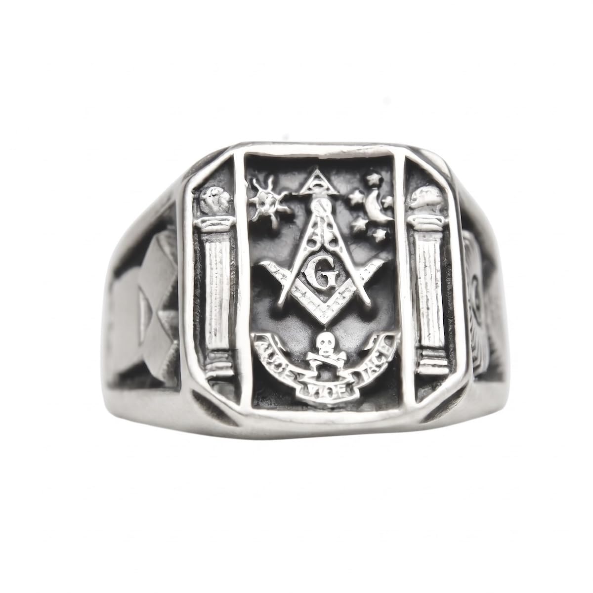 silverzone77 Freimaurer Ring Sterling Silber 925 Handmade Schmuck Juwelen