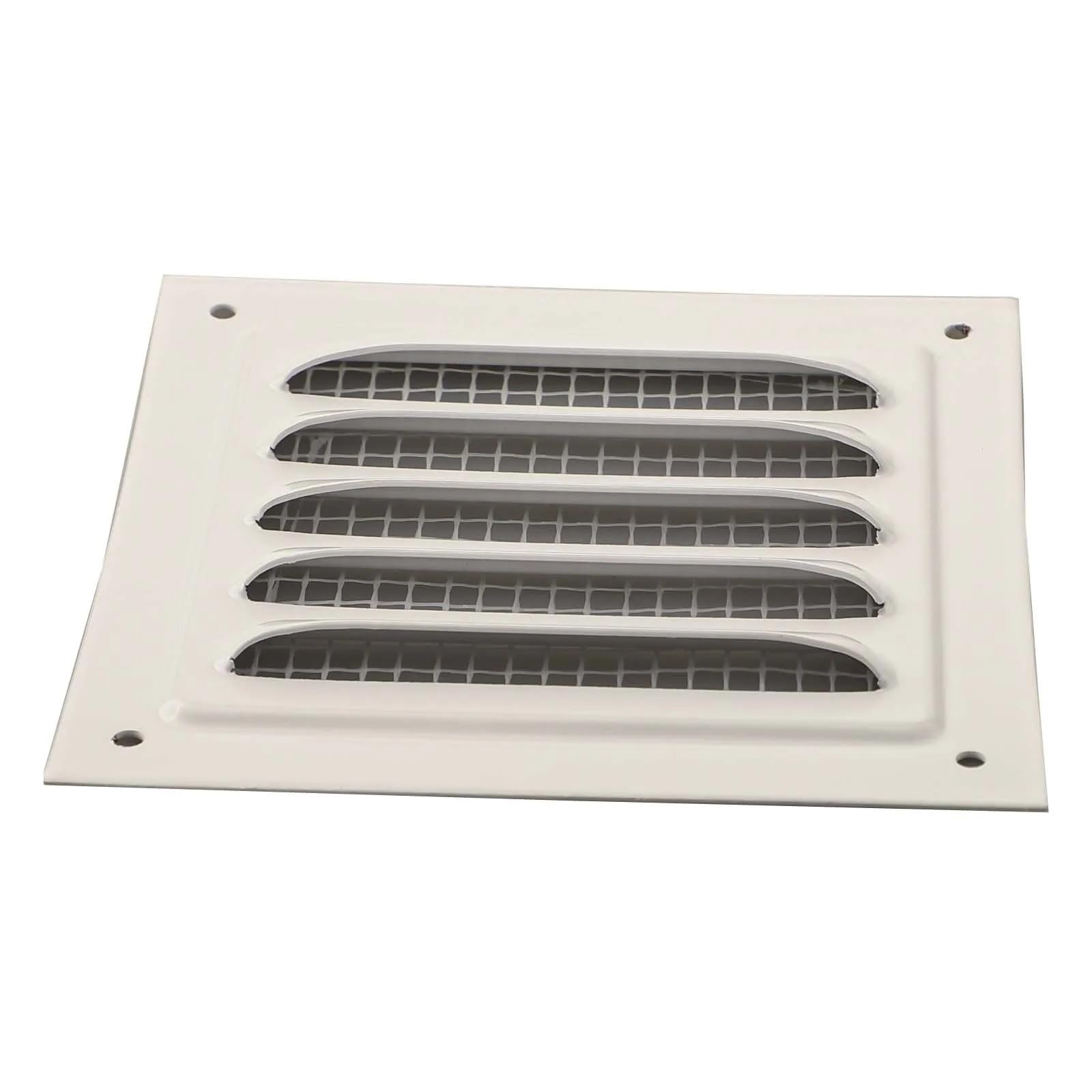 Ventilation Grilles Aluminum Alloy Vent Covers Square Soffit Ventilation Louver Grille Cover Built-in for Bathroom Kitchen(350X350mm)