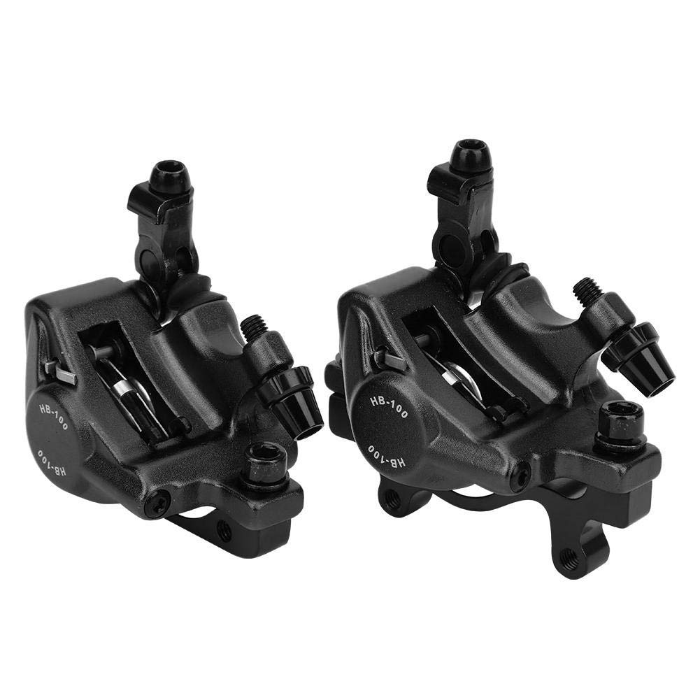 Frein à Disque de Vélo de Montagne Frein à Disque Hydraulique Résistance à la Rouille Doublure en Alliage d'aluminium Équipement de Vélo(Noir)