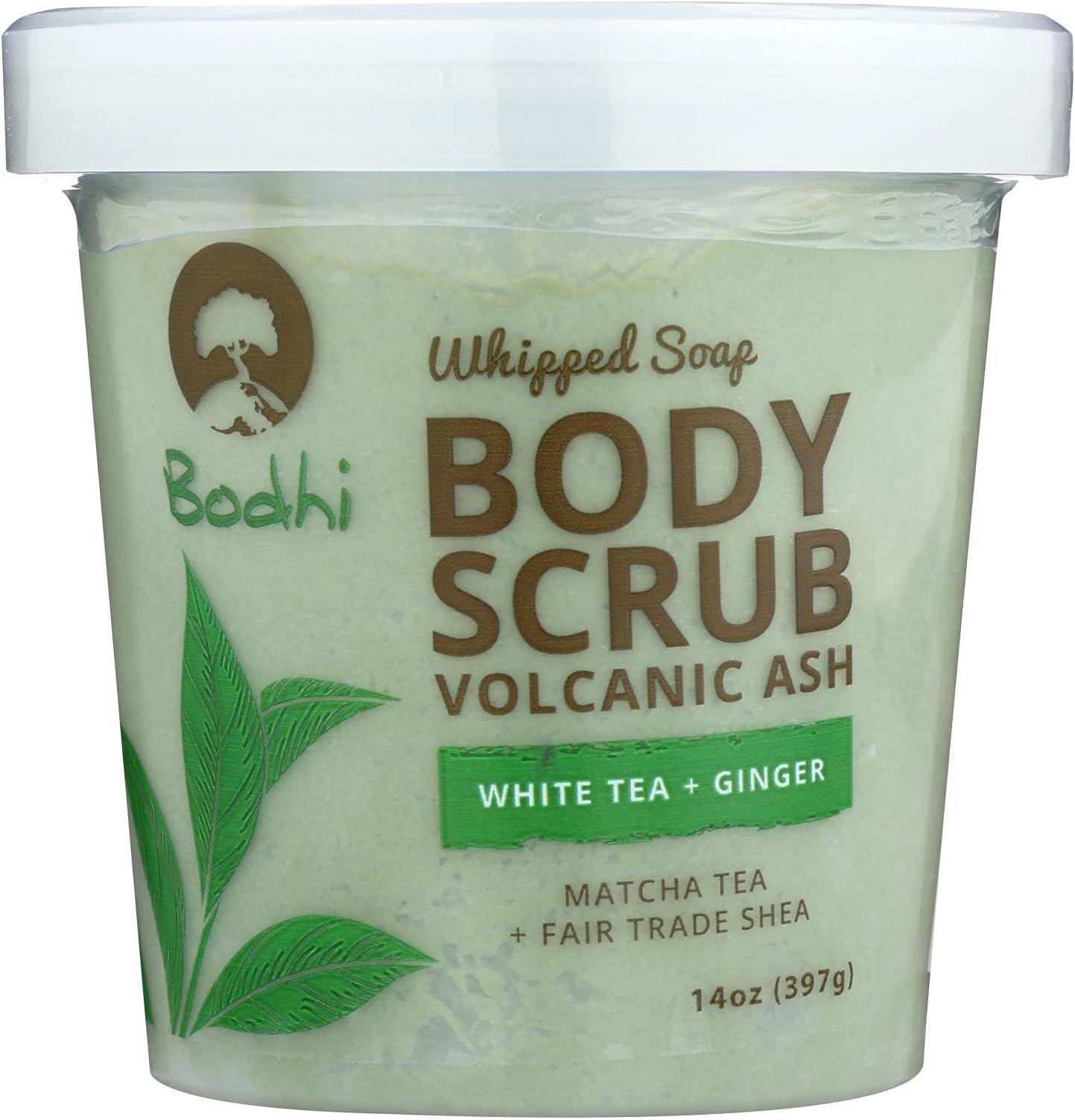 Bodhi Handmade Soap White Tea Ginger Whipped Soap, 14 Oz