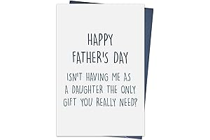 Happy Father's Day Card Featuring a Son's Amusing Presence