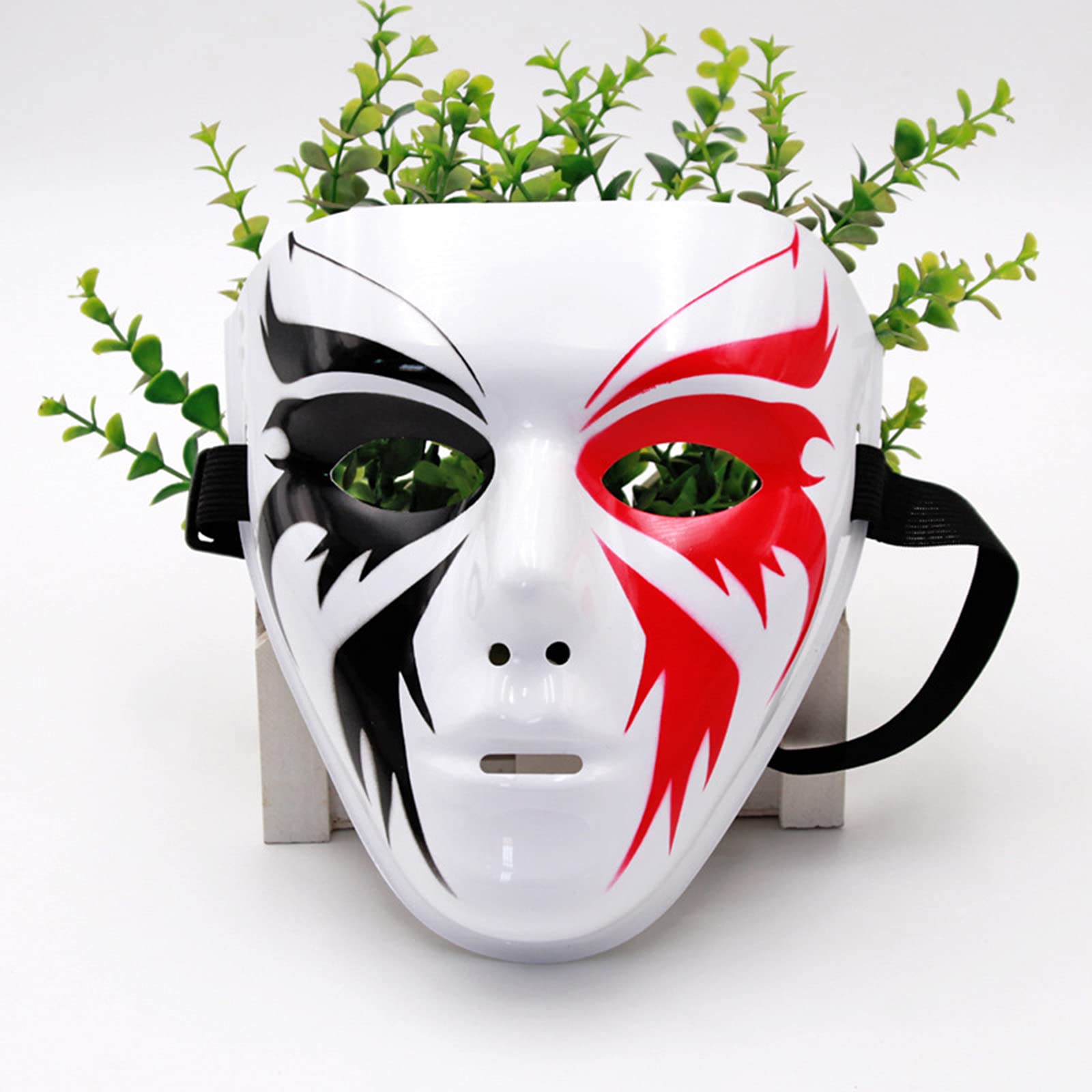 WANLN Horror Mask Halloween, Scary Masks, Ghostface Mask Unisex Halloween Dress Party Accessory Cosplay Prom Revenge Dress Up