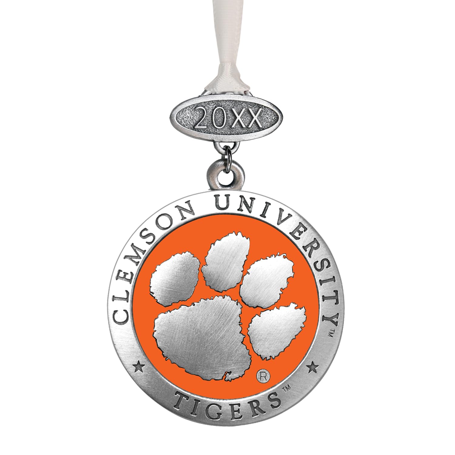 Heritage Pewter Clemson Class of 2025 Ornament | Graduation Gift | Hand-Sculpted Christmas Tree Ornament