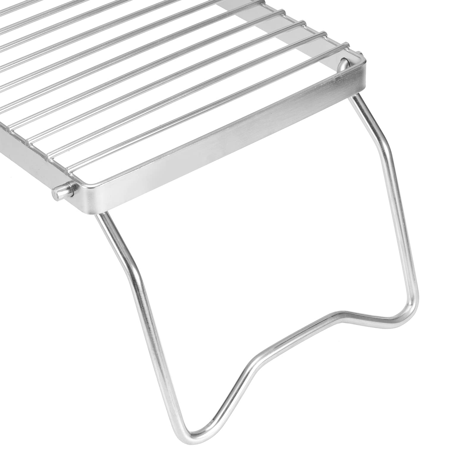 Parrilla Plegable para Fogata, Parrilla para Fogata, Barbacoa Portátil de Acero Inoxidable, Parrilla para Cocinar, Rejilla, Accesorio para Acampar para Jardín de Picnic Al Aire