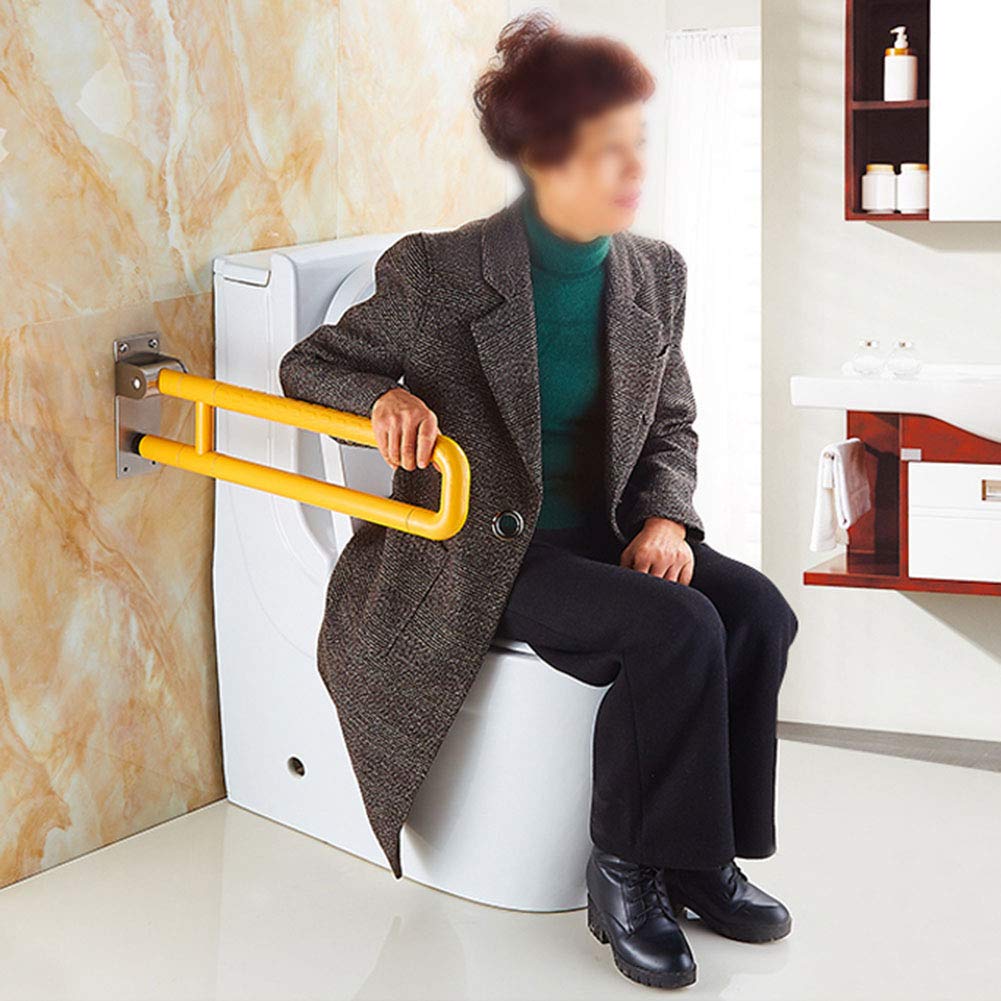 Barras de Apoyo para duchas Barra de Apoyo para inodoros Barra de baño Riel de Inodoro Barandillas de bañera Plegables para Personas Mayores discapacitadas