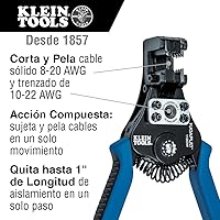 Vista 7 de Klein Tools 11057 Cortador de alambre/pelacables y paquete de herramientas de pelacables automático 11063W