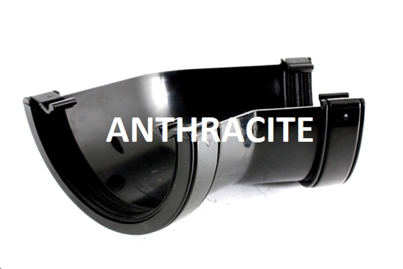 Tufflex Anthracite Marshall Half Round Gutter 112Mm 135 Degree Angle Rwa2 (Anthracite)
