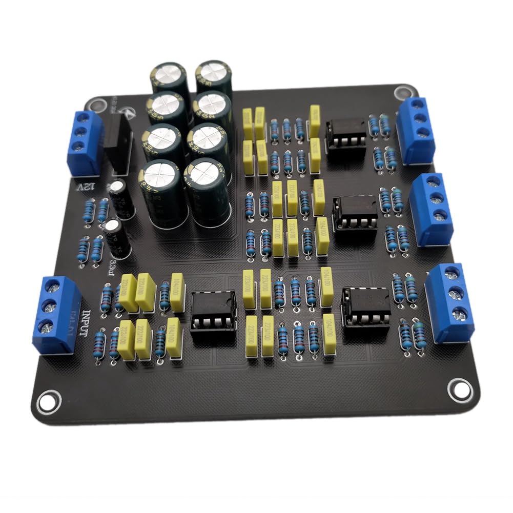NE5532 Filtre Croisé de Haut-Parleur Double Canal 2.0 Stéréo Haut/Médium/Basse 3 Voies Bricolage Amplificateur de Haut-Parleur Diviseur