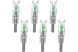 Luminated Crossbow Arrows: 6-Pack of Light Up Knocks for Crossbow Arrows with...