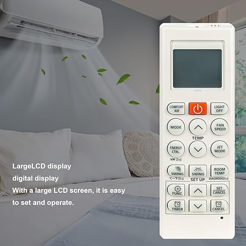 Miniatura 6 de AKB75215402 - Control remoto de repuesto de CA compatible con LG Mini Split Aire acondicionado remoto AKB74955615 AKB74955604 AKB75215401