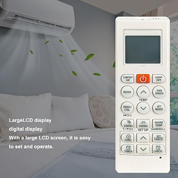 AKB75215402 Replace AC Remote Control Compatible with LG Mini Split A/C | Air Conditioner AKB74955615 AKB74955604 AKB75215401 AKB74955602 AKB74955603 LS180HSV5 LS180HEV LSU180HEV LSN180HEV LSN120HXV2