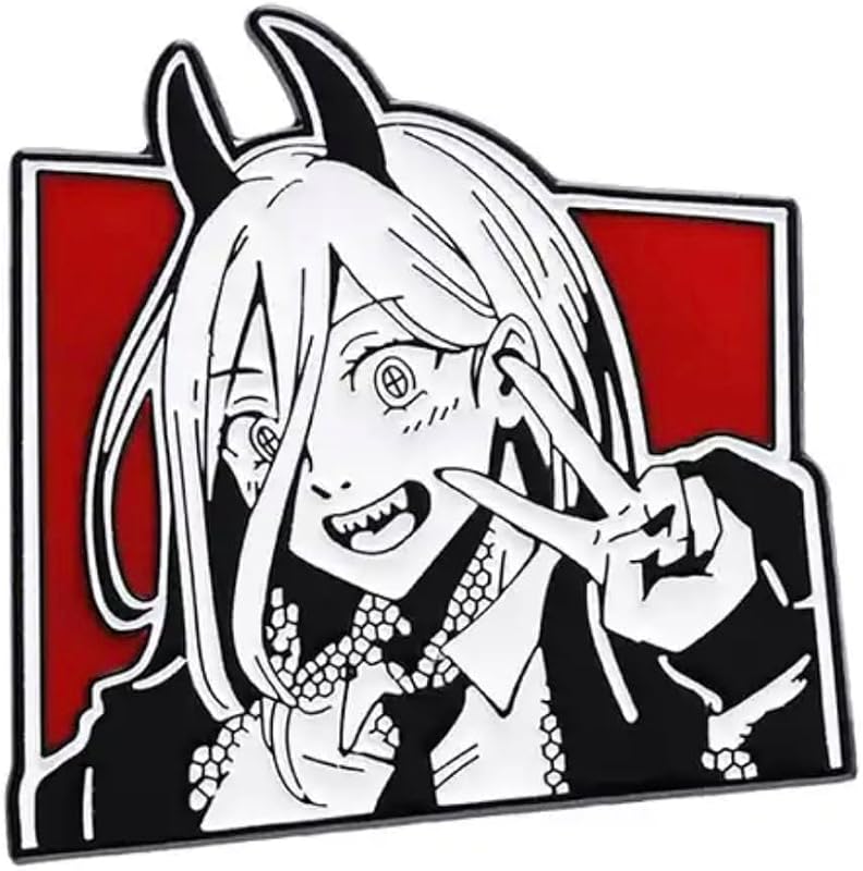 Insignia de pin de esmalte de Chainsaw Man Power Anime Manga 1.9"