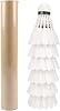 6 Pcs Shuttlecocks Badminton, White Shuttlecocks, Professional Duck Feather Badminton, Feather Shuttlecocks Badminton for Professional Training or Family Outdoor Sports