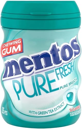 Mentos Pure Fresh Wintergreen Flavoured Sugar Free 35 Chewing Gum