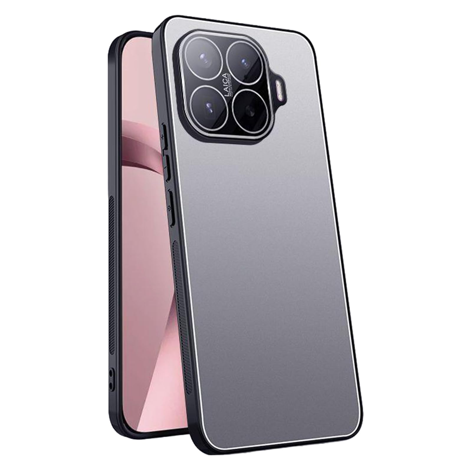 Coque Xiaomi 17T Pro rigide fine anti-choc protège-caméra gris