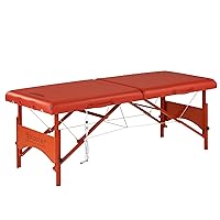 Vista 5 de Master Massage Fairlane Therma-Top - Mesa de masaje portátil con calefacción de 28 pulgadas, color canela, sistema de calefacción ajustable, cama