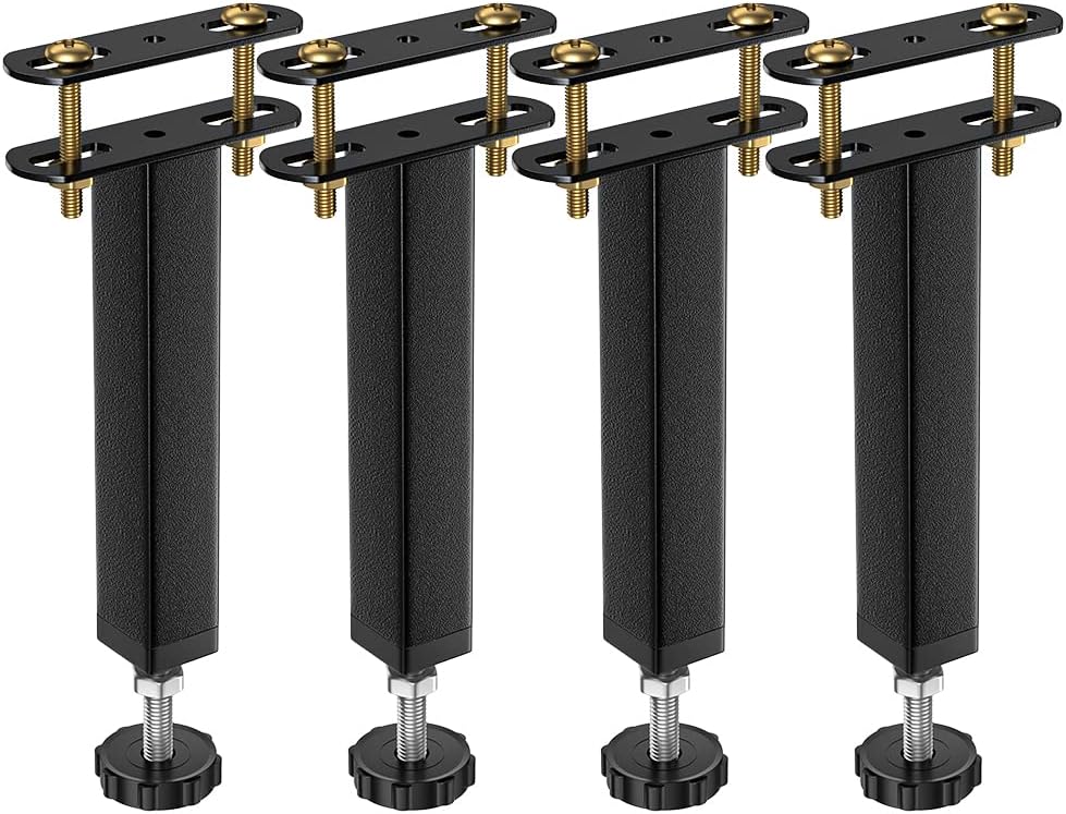 VETIN 4PCS Bed Support Legs, Adjustable Bed Frame Support