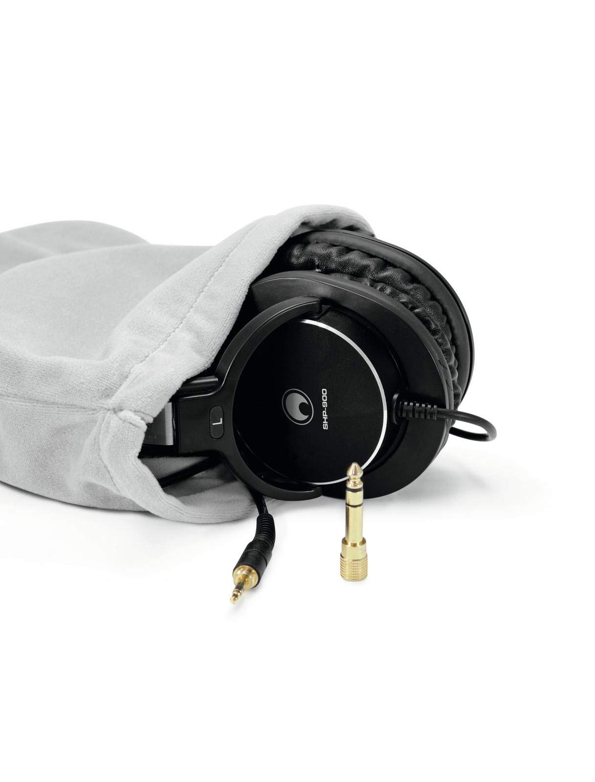 OMNITRONIC SHP-900 słuchawki do monitoringu, zamknięte, nauszne, dynamiczne słuchawki stereo, bardzo dobra izolacja akustyczna z zewnątrz