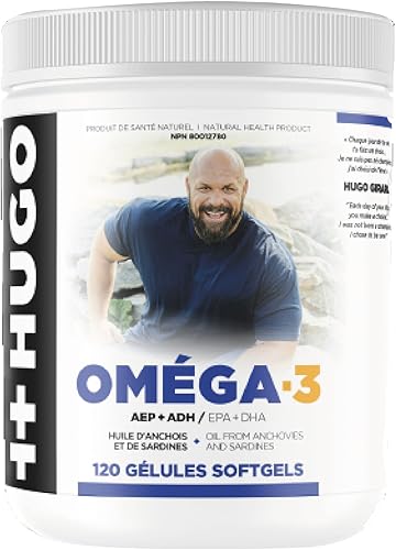 ++Hugo Omega-3 Cápsulas Nutrición Girard 120 Cápsulas EPA+DHA+Aceite de Anchoa y Sardina