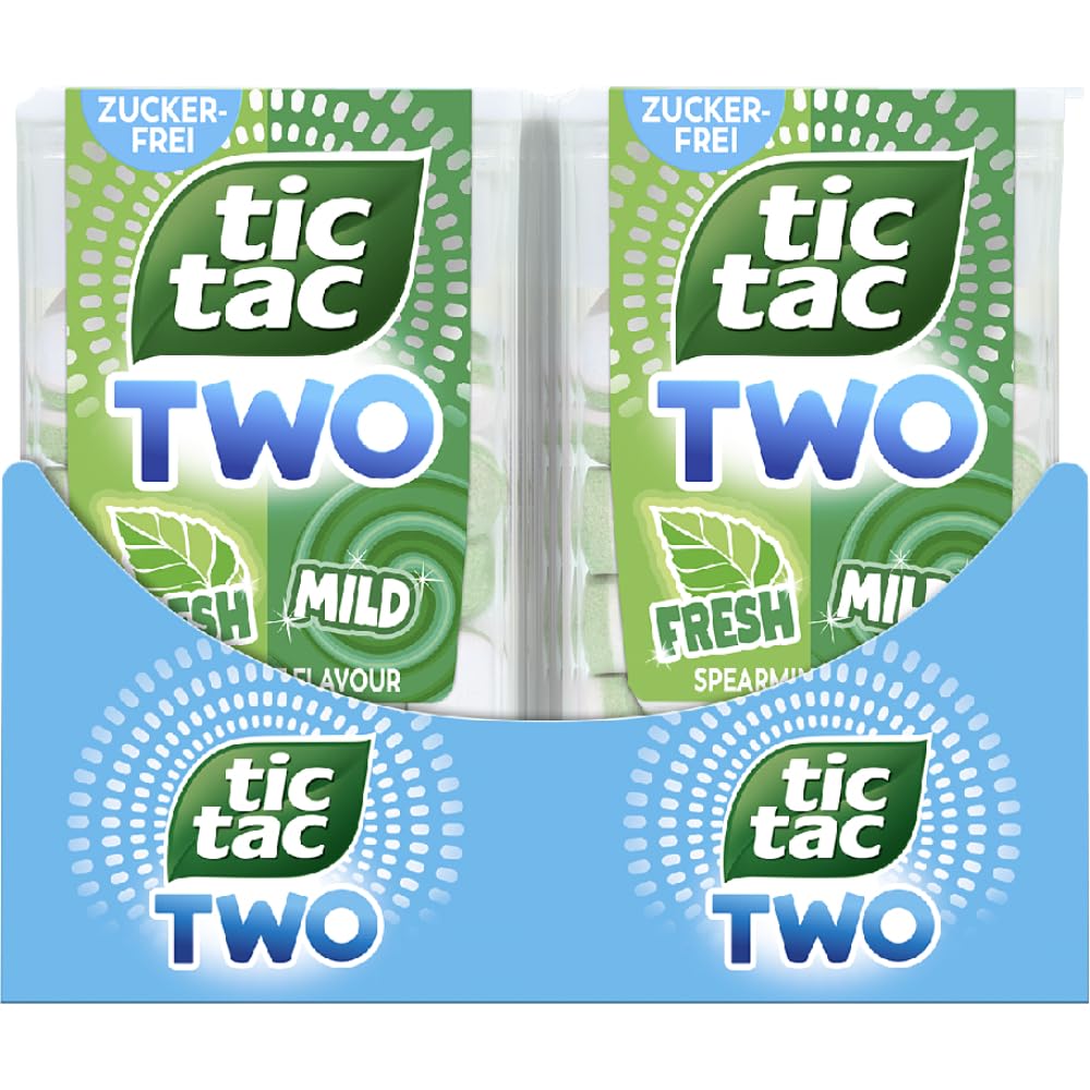 tic tac TWO Spearmint Fresh & Mild - 16 x 38,5g Packungen