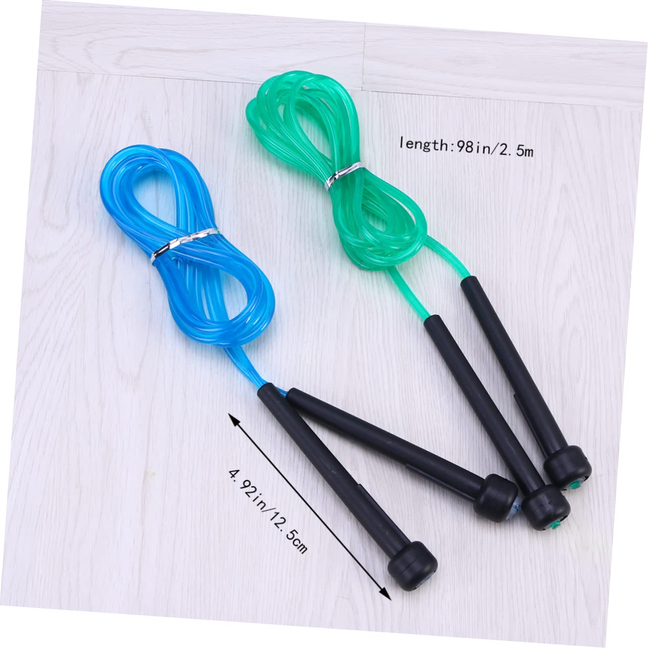 HEMOTON 6 PCS PVC Jump Rope Meters Durable Skipping Ropes for Exercise with Slip Handles for Adults Random Colors for Training Random Color