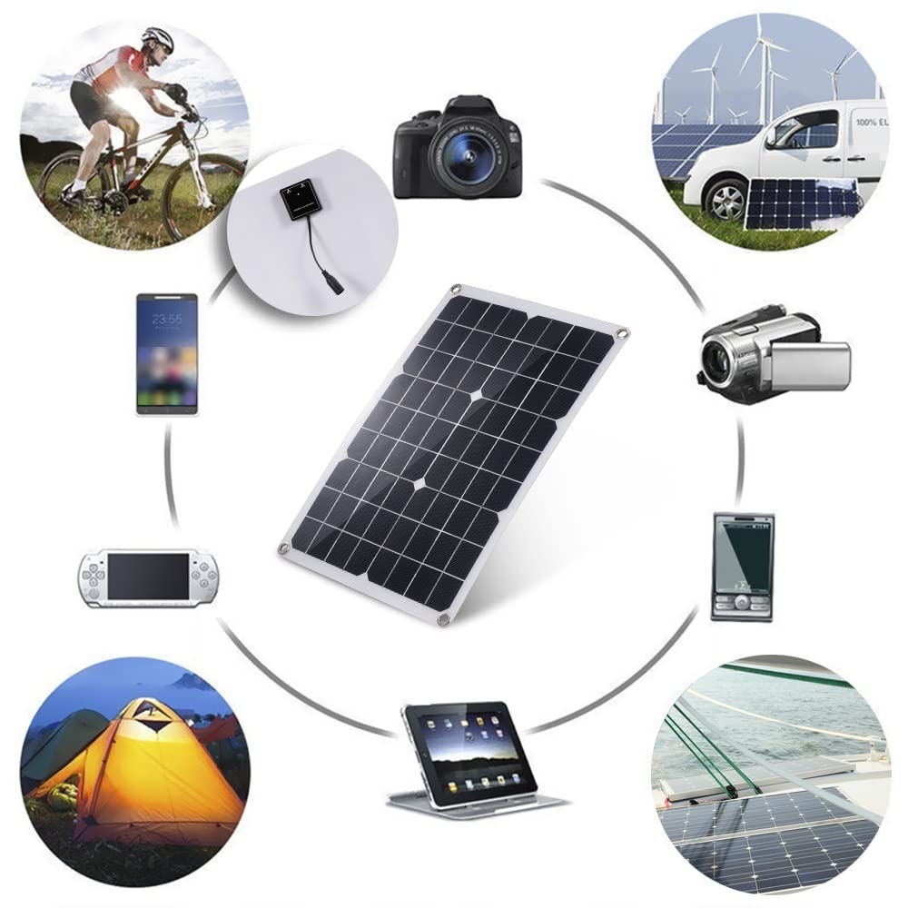 Panel słoneczny, Panel Słoneczny Panel Fotowoltaiczny 20W Panel Słoneczny Elastyczny Moduł Fotowoltaiczny ，Wydajność konwersji energii