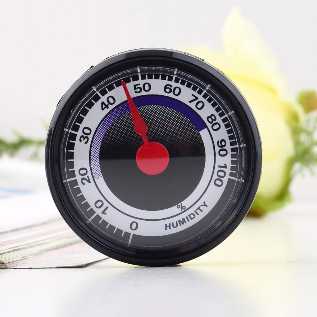 Medidor de humedad higrómetro analógico duradero preciso portátil Mini sin energía for el hogar interior al aire libre