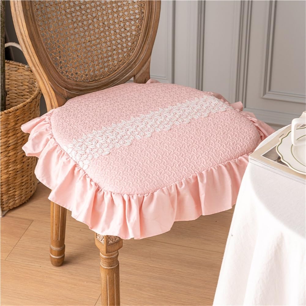 Cojines de asiento de algodón premium estilo rústico francés para decoración comedor