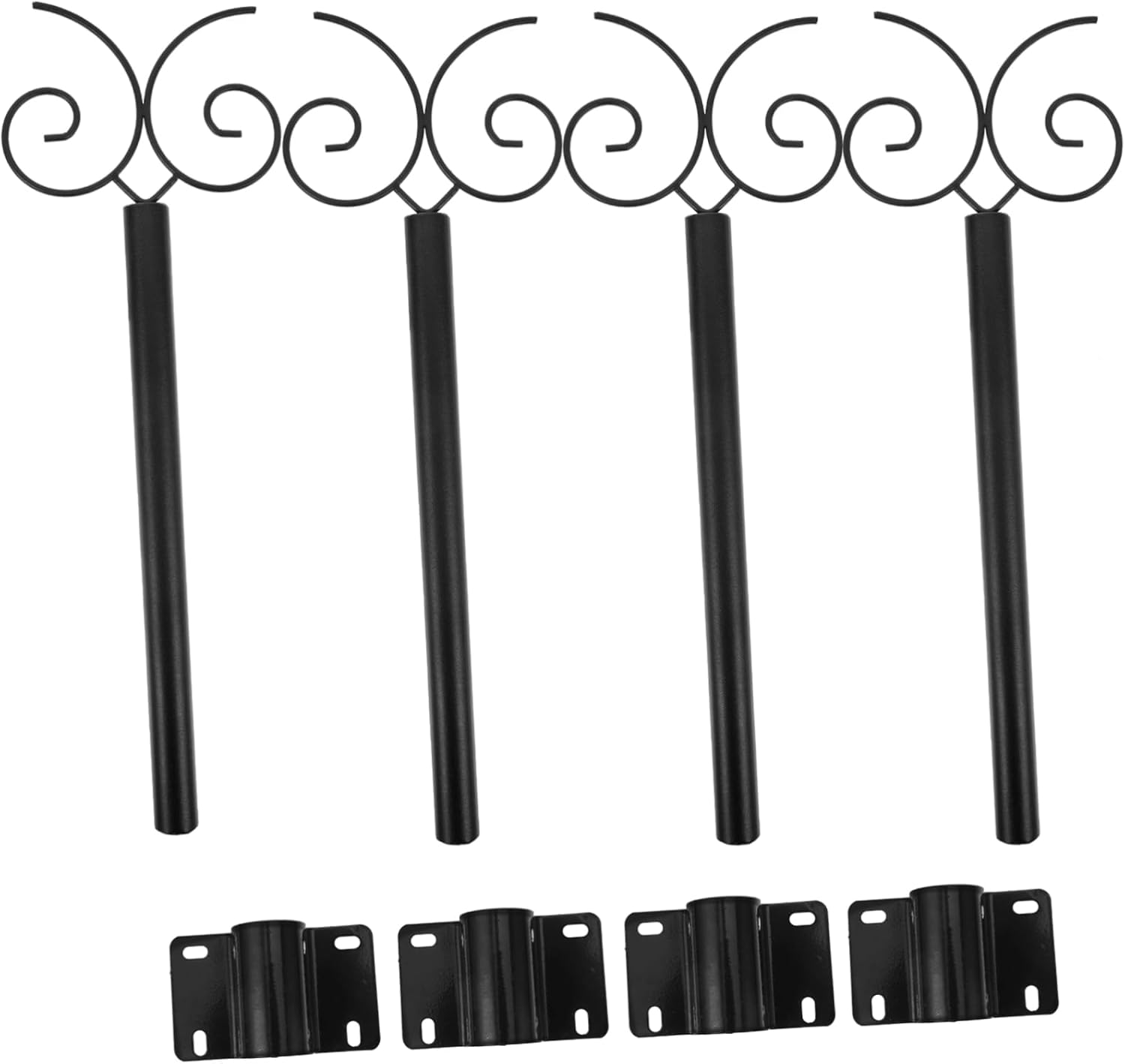 1set Outdoor String Light Hanger Pole Support Rod for Bird Feeders and String Lights Resistant Accessory for Patio and Deck Decor