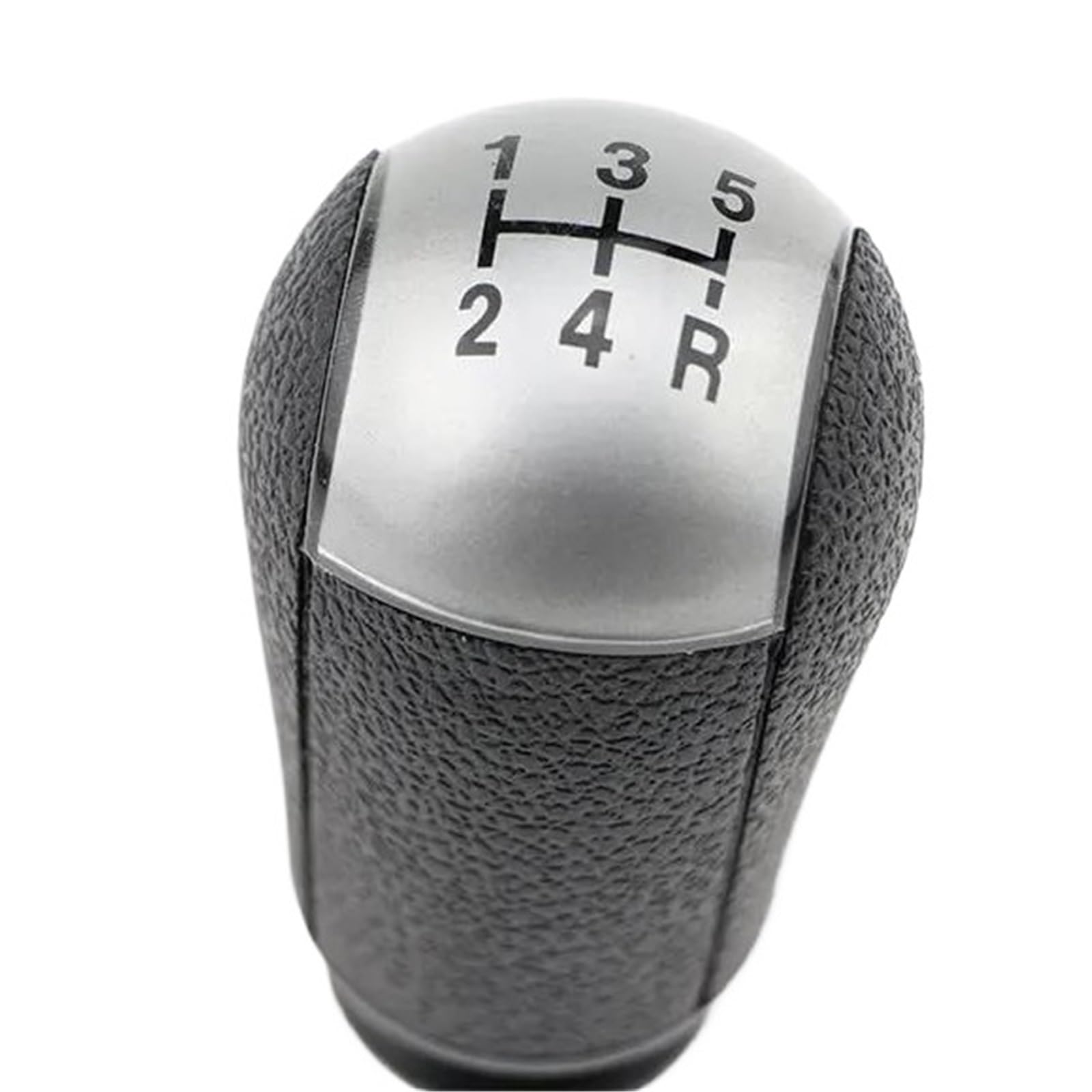 Xzcvtyw Silver 5 Speed Gear Shift Knob Stick Shifter Lever Pen Hdandle Replacement For Ford For Focus Ii Mk2 C-Max Mondeo Mk3 Car Gear Shift Knob(Silver)