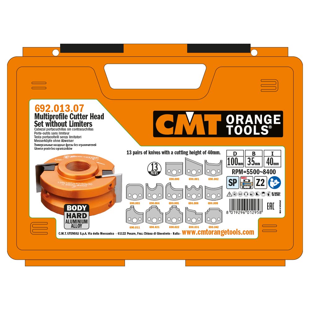 CMT 692.013.07 SET MULTIPROFILO SENZA LIM. D=100X40X35