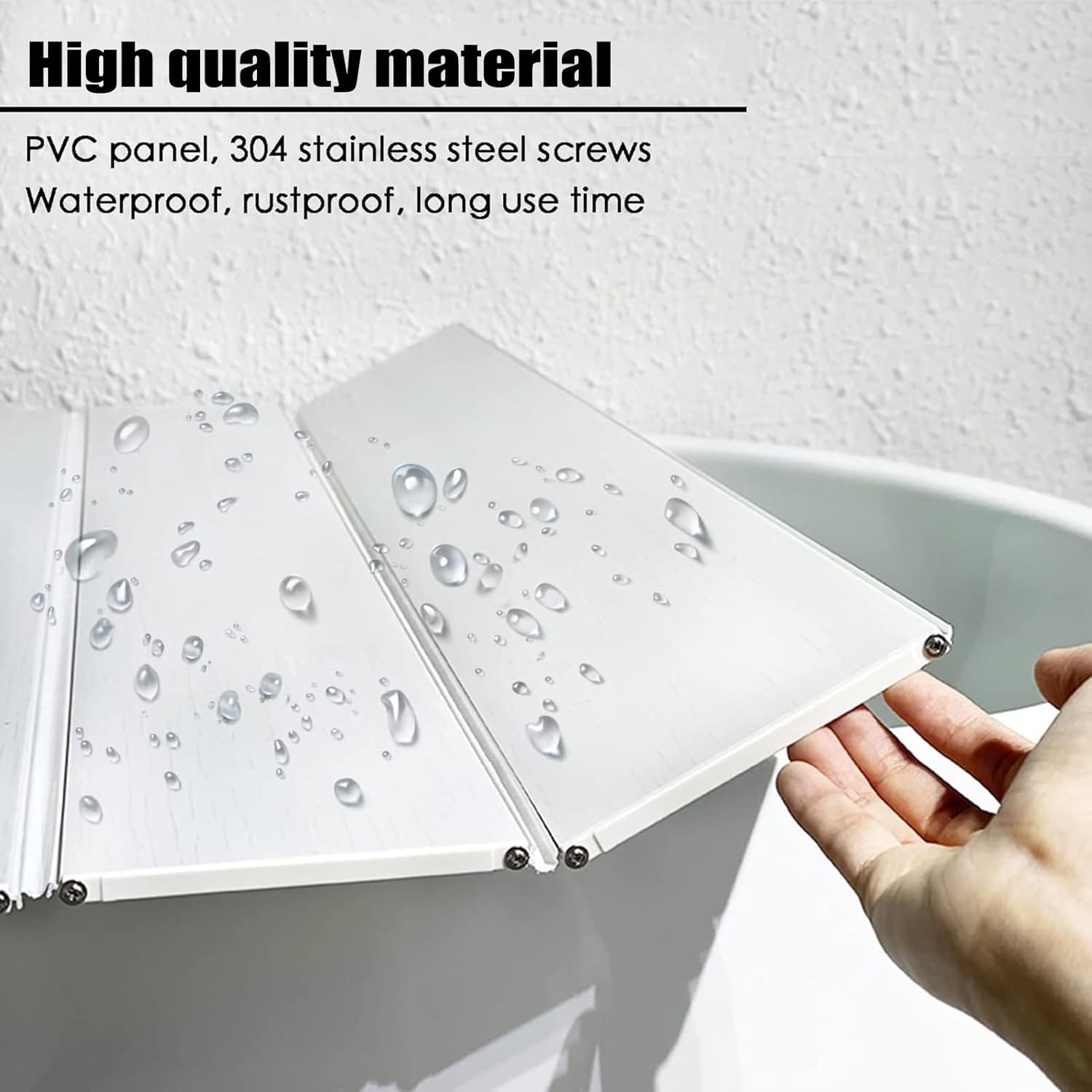 Bathtub Trays Bathtub Insulation Board, Folding Bathtub Cover Bathtub Tray, Multifunctional Bathroom Shelf, Dustproof and Waterproof, White Wood Grain Color (Size : 75x120x1.2cm)