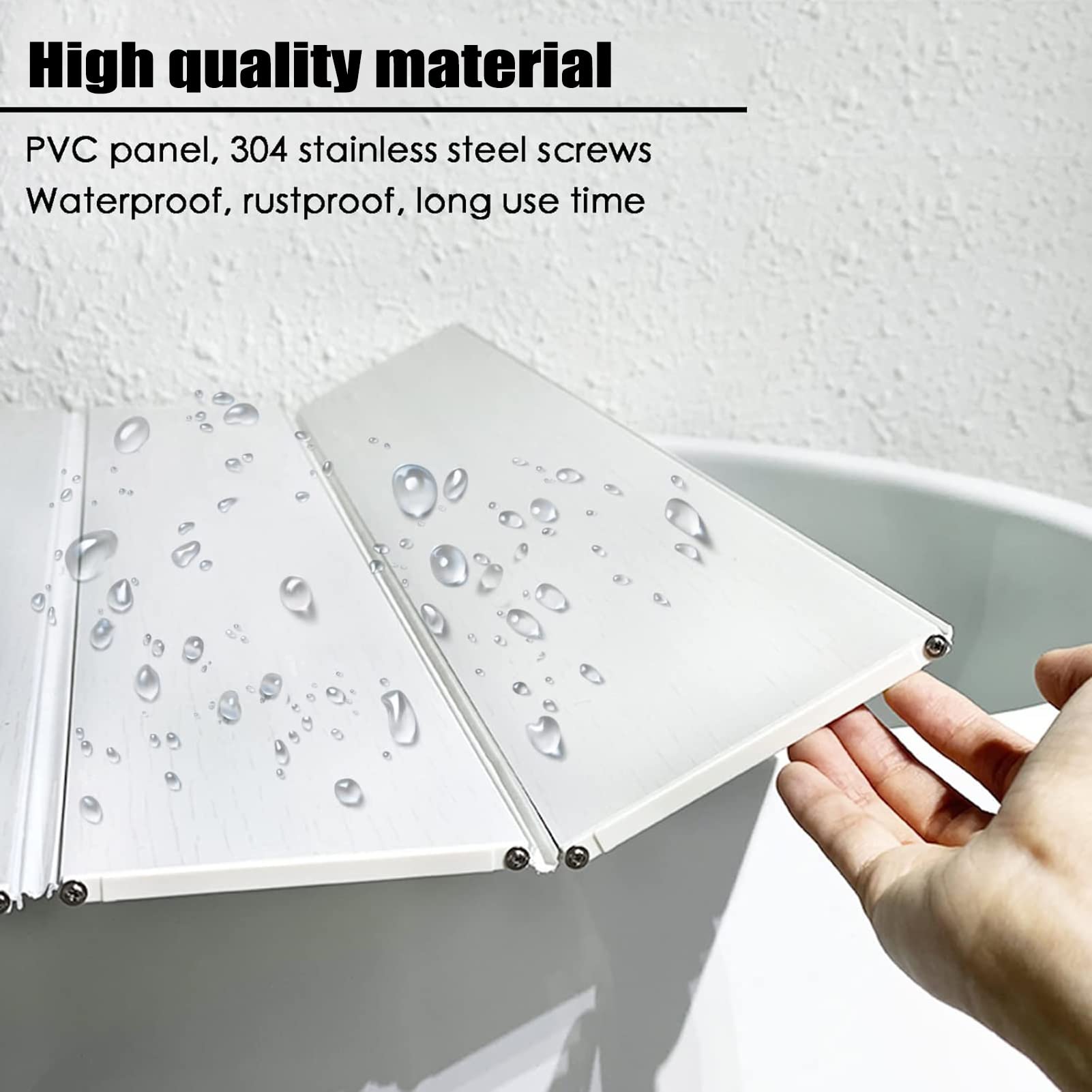 Copertura Vasca da Bagno Coprivasca Pieghevole, Pannello Isolante Impermeabile E Antipolvere Per Vasche Da Bagno, Coprivasca A Tapparella In PVC, Si Utilizza Per Vasche Da Bagno Con Larghezza Di 66cm/