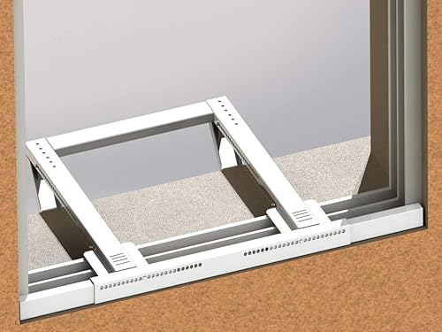 Miniatura 2 de Jeacent Soporte universal para aire acondicionado de ventana, sin taladrar, sin herramientas, soporte de CA de ventana resistente que soporta hasta